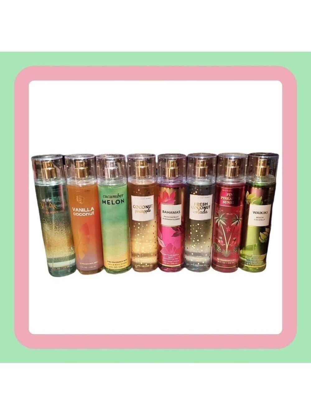 8 New Bath and Body Works Fragrance Sprays